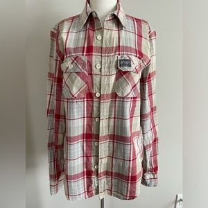 Super dry plaid, men’s shirt, XL